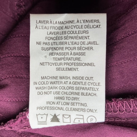 Smart Set Merlot Long Sleeve Dress Shirt - Picture 5 of 5